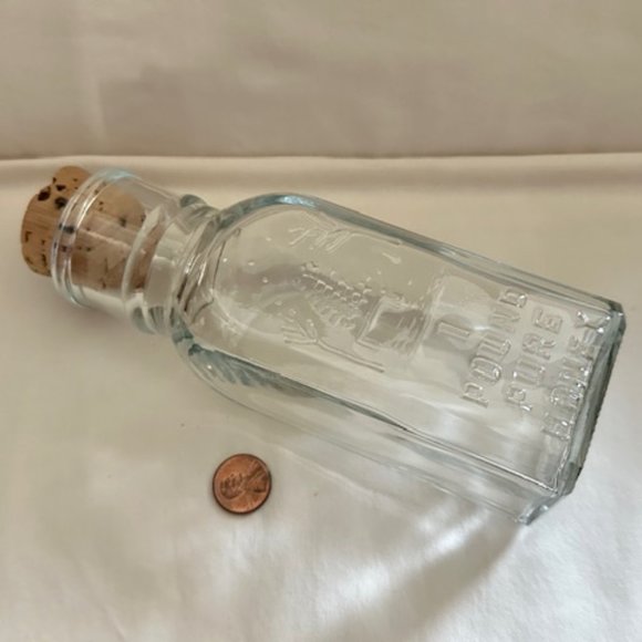 One Pound Honey Glass Cork Top Storage Jar - Picture 8 of 8